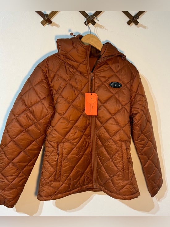 Amazon Jackets & Blazers - Amazon Women's Quilted Hooded Jacket in Rust size small